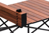 Wood Grain Folding Lift Table