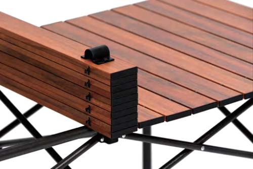 Wood Grain Folding Lift Table